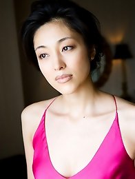 Noriko Aoyama Asian is a true diva in elegant satin dresses