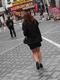 Horny and sexy Japanese av idol Kotomi Saeki have sex after picking up from the streets