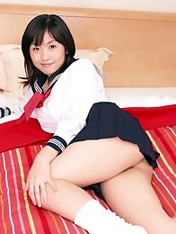 Jun Ishizaki Asian is sexy and playful in sailor girl uniform