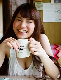 Sweet and new Japanese av idol Ai Nikaido goes outdoors to get naked