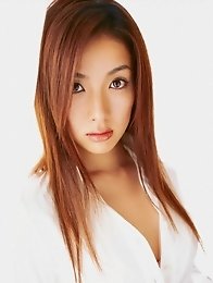 Sultry asian babe is to die for in her sexy red lingerie