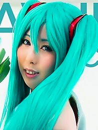 While other ero cosplayers only like to tease, Miku Oguri wants to bare all under her vocaloid costume.