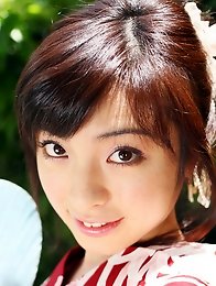 Cute japanese lady Saya Yukimi posing in kimono