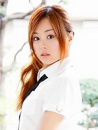 Jun Natsukawa is incredible in her cute school girl outfit