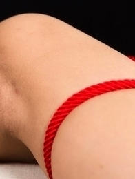 Mio Yoshida showing off her juicy pussy while all tied up and fucked