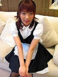 Asian maid fucks and sucks her boss