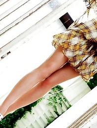 Barely legal Japanese Ichika Sena is slowly undressing