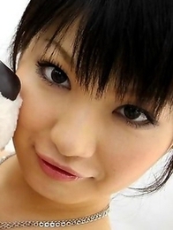 Akane Ozora sucks cock in a grocery