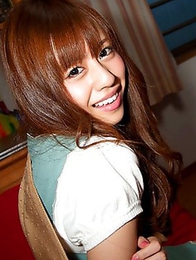 Watch how an Asian girl Cute Rina Rukawa is slowly undressing