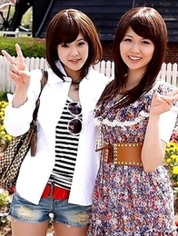 Rimu Endo and Ueno Misaki show off