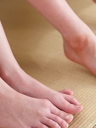 Mai Araki and Sara Yurikawa pose in their uniforms before giving a footjob