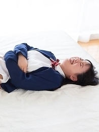 Oily booty beauty Yuka Shirayuki gets her feet and legs fucked in a lengthy scene