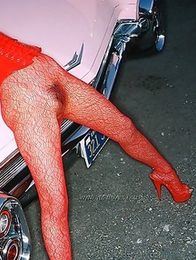 Fetish-addicted Asian Hono Ann poses like a stripper