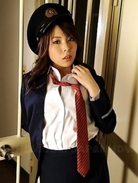 Hot looking prison guard shows off