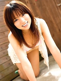 Haruka Itoh likes torturing her boobs with tenderness