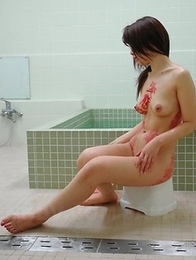 Remi Kawamura gets ready for bath