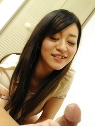 Busty Maria Ono has pussy filled with cum