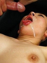 Servant Emiko Koike cleans cocks