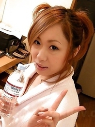 Yurina gets caught in dressing room