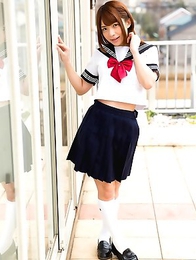 Sexy japanese schoolgirl Mari Rika