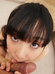 Rin Nanba comes to show us her very hairy Japanese pussy