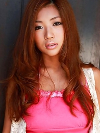 Kana Tsugihara with huge knockers takes her clothes off