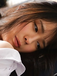 Ruka Kanae shows nude juicy tits and touches over panty