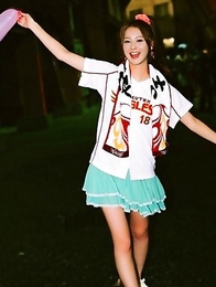 Nozomi Sasaki is happy when buys clothes for her hot curves