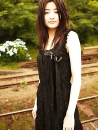 Natsuki Harada is racy babe loving to travel with train