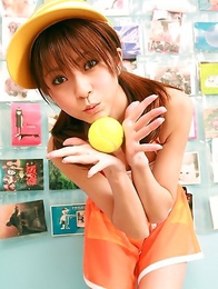 Mika Orihara shows sexy curves in colorful lingerie in play