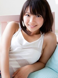 Nice Fuuka Nishihama undresses on the camera making us wild