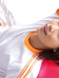 Japan teen Yuzuki Hashimoto does gym exercises and enjoys ice cream