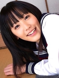Yuri Hamada shows big cans in bra under sailor gal uniform