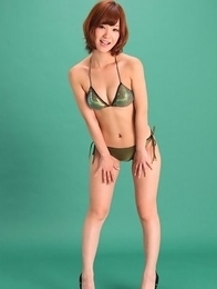 Ichika Nishimura on heels looks simply hot in lingerie